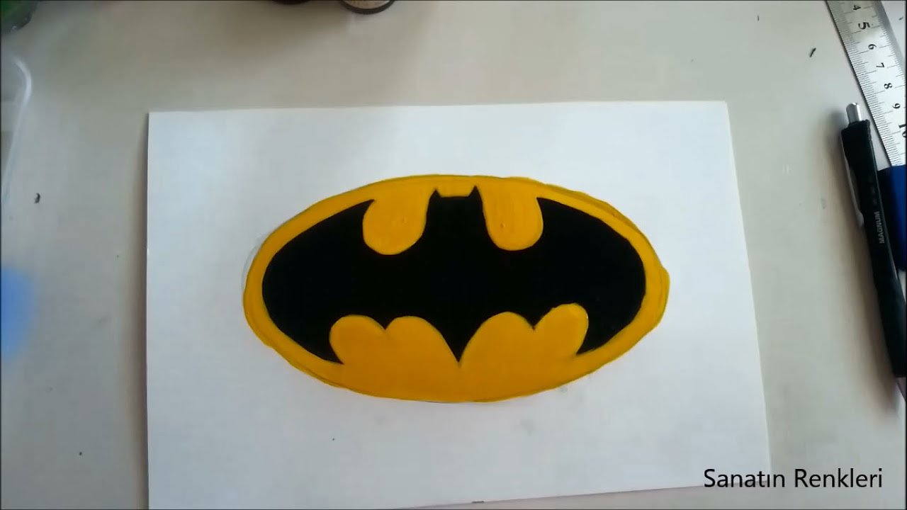 Çocuklar İçin BATMAN Çizimi - Kolay Resim Çizimi - Adım Adım Resim